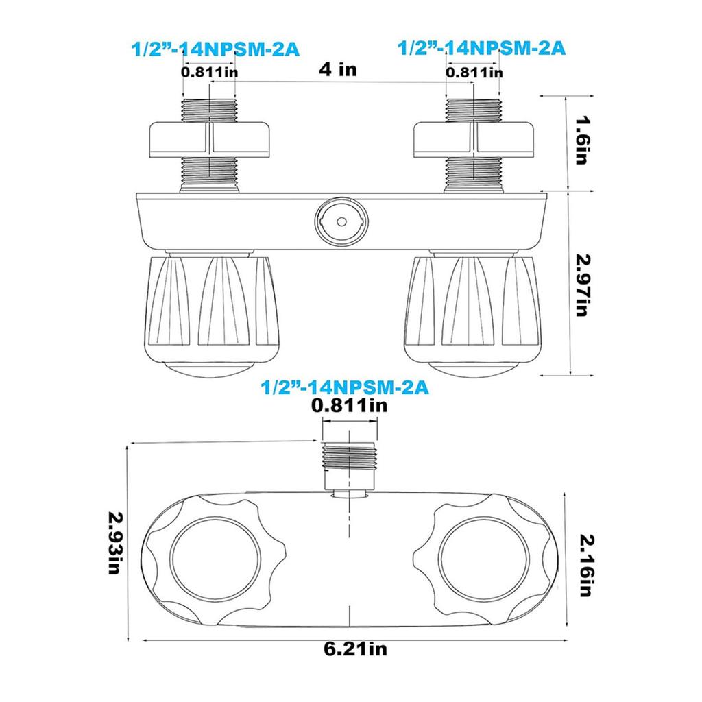 RV Shower Faucet,Shower Valve Diverter,Automobile Direct,Replaces Mobile Travel Camping