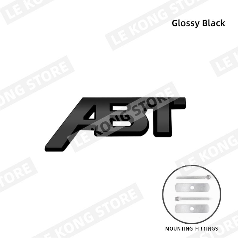 ABT Badge Emblem Front Hood Grille Sticker Decal Accessories For SEAT Hyundai Honda Skoda Fiat Abarth Q3 Q5 Metal Car Styling AL7