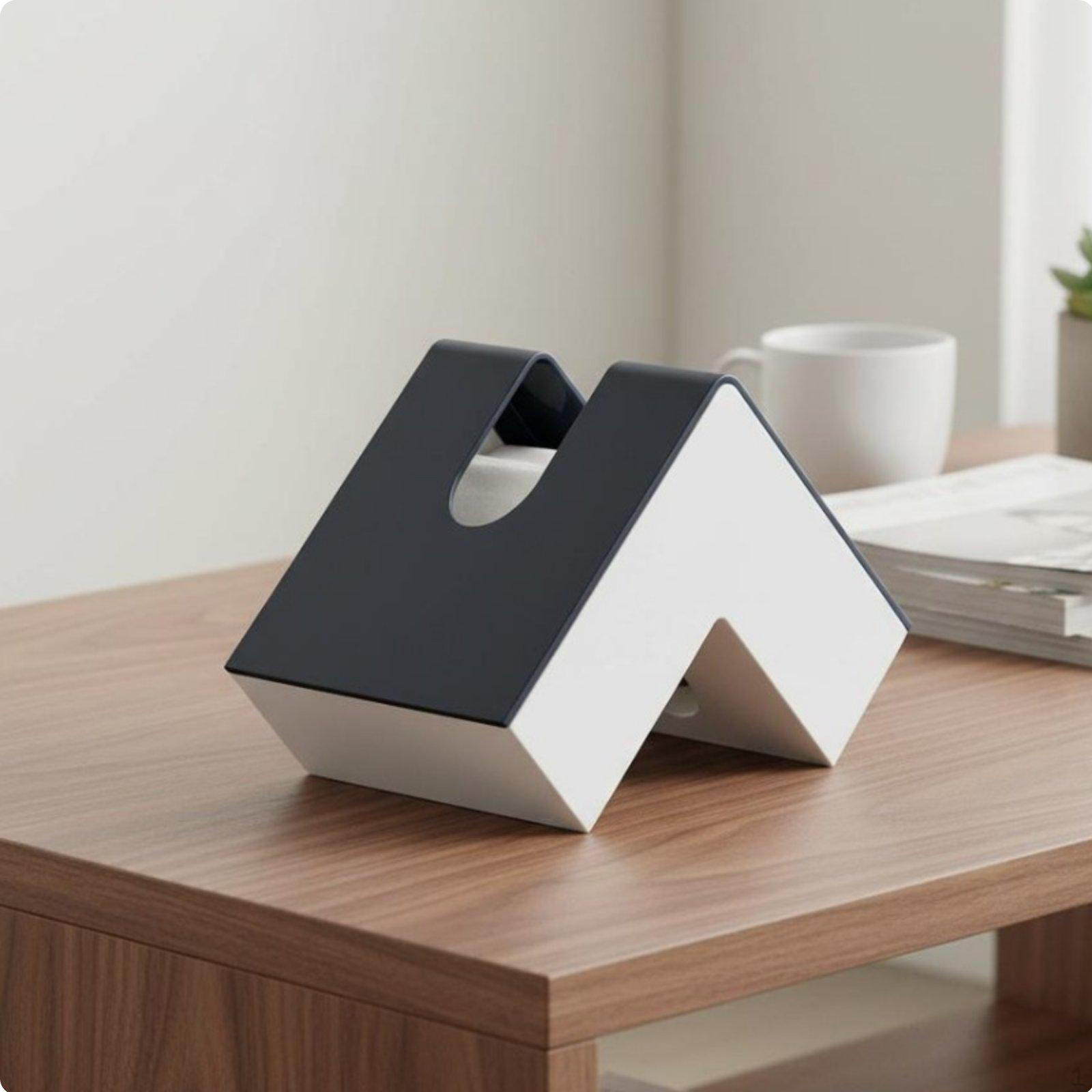 LShaped Tissue Box Modern Minimalist Desktop Napkin Case MultiFunctional Design Corner Holder
