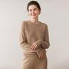 Women's Cashmere Crew Neck Sweater - Soft Knitted Pullover for Autumn/Winter