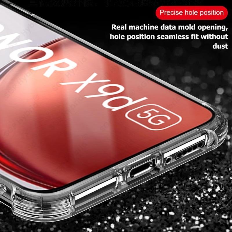 HonorX9d Case Anti-Yellowing Transparent TPU Soft Cover For Honor X9d 5G MTN-NX1 6.79" Protective Shell On Honar Honer X 9d X9 D