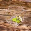 4Pcs Durable Candy Box Multiple Uses PS Transparent Cube Compact Portable Lid Case Organizer Container for Wedding