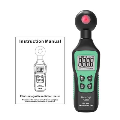 Mastfuyi FY8809 Misuratore EMF Tester digitale del campo elettromagnetico Radiazione del campo elettrico portatile