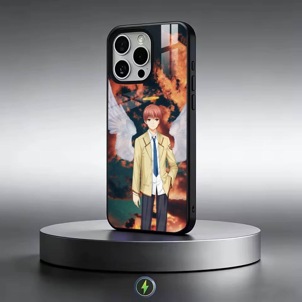 Anime Angel Beats Phone Case For iPhone17,16,15,14,13,12,11 Plus,Pro Magnetic For Magsafe Wireless Charging iPhone12Pro