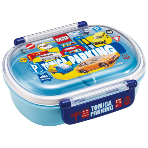 Skater Kids' Lunch Box, 1 Tier, 360ml Capacity, with Inner, Dome-Shaped Design for Soft and Fluffy Meals, Antibacterial, Made in Japan, Tomica 24 Mode