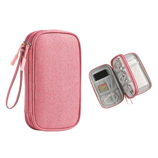 Portable Cable Organizer Bag Electronics Accessories Storage Pouch Waterproof Cable Bag for Chargers Power