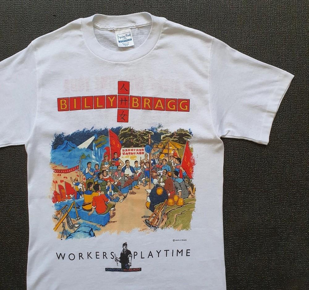 

Hot Billy Bragg Workers Playtime Cotton White S to 5XL Shirt BB800 Unisex T-Shirt XXL