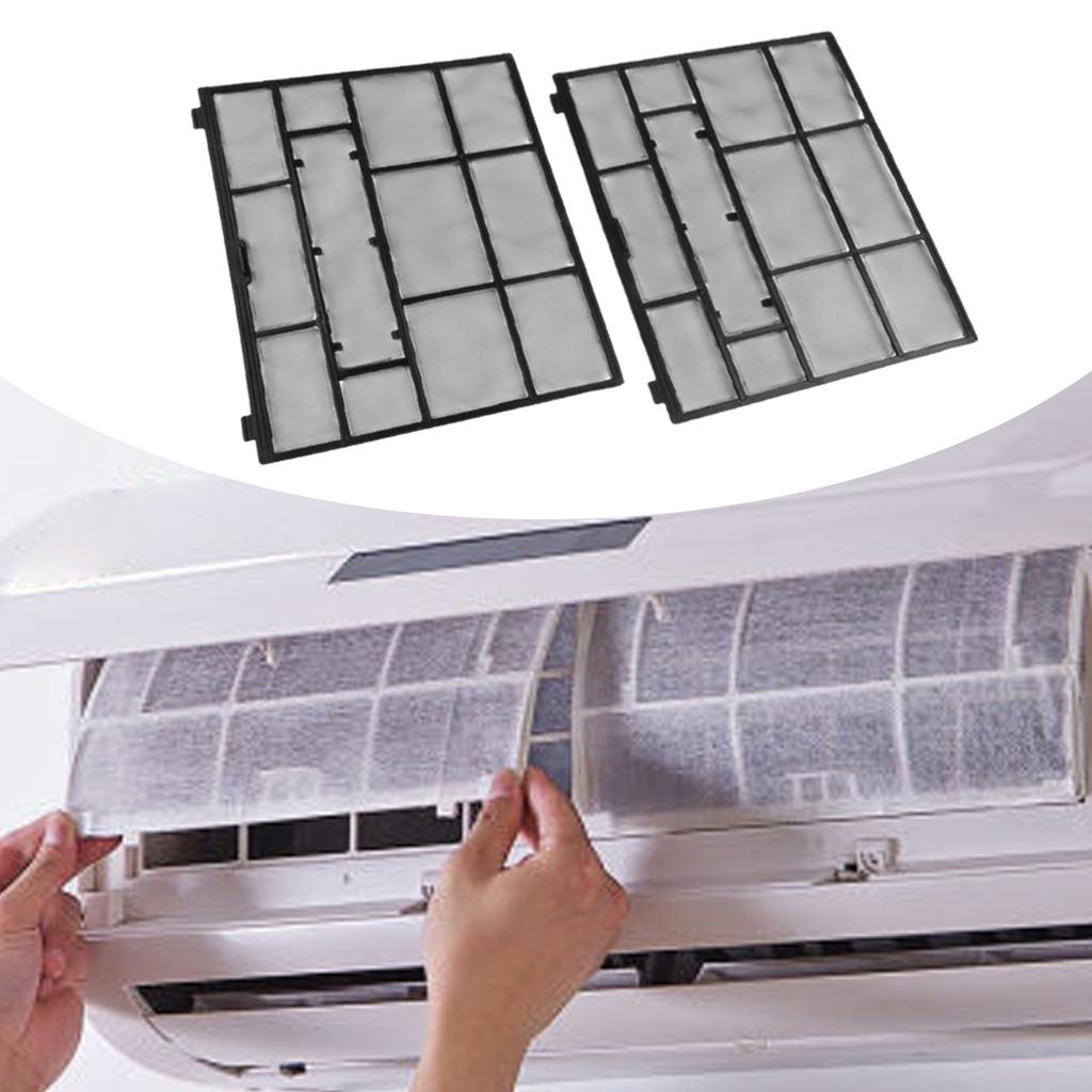 2Pcs/Set Plastic Air Conditioner Filter Mesh Indoor Unit Hanging Dust Screen Household Air Conditioning Filter Accessories