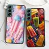 Colorful Ice Cream and Popsicles Phone Case For Samsung Galaxy S22 S25 Ultra S21 S10 Plus S26 Edge S20 S23 S24 FE Cover Sili