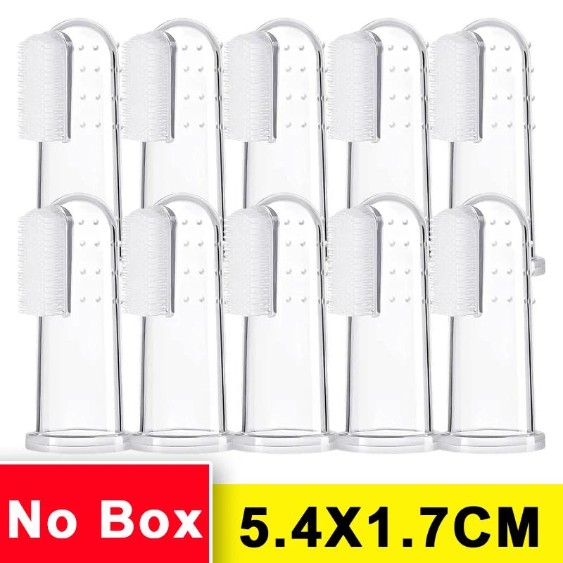 

20-1PCS Silicone Pet Finger Toothbrush Cat Dog Silica Gel Tooth Brush Bad Breath Tartar Teeth Care Tools Pets Care Accessories 1PCS