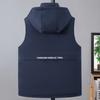 Plus Size S-8XL Winter Sleeveless Parkas Man Outerwears Waterproof Fashion Men's Warm Vest Hooded