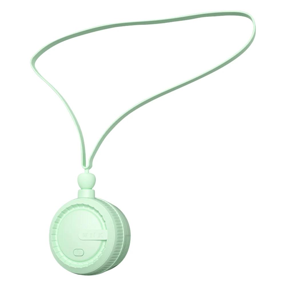 

Портативный шейный вентилятор, мини-вентилятор охлаждения, 3 скорости, зарядка через USB, безлопастной шейный вентилятор, регулируемый, вращающийся на 360 градусов, для занятий спортом на открытом воздухе зелёный