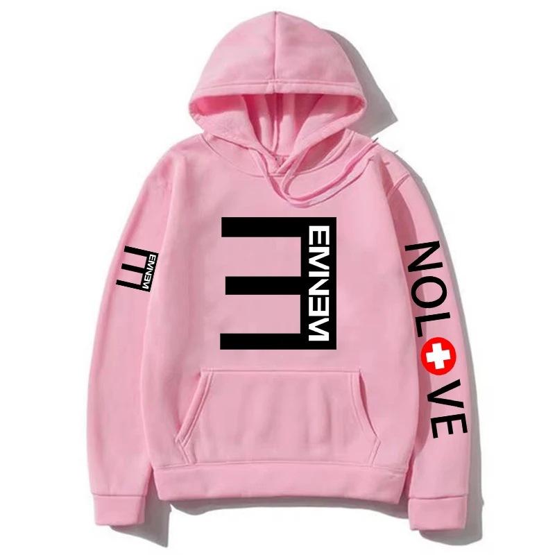 Худи мужские с музыкальным альбомом рэпера Эминема, Мировой тур, Осень-Зима, Флис, Уличная одежда, Топы S