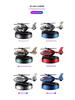 Solar Helicopter Air Freshener: Creative Camouflage Aircraft Car Perfume Ornament
