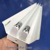 Apparecchio per lampade fluorescenti T8 doppio con coperchio piatto