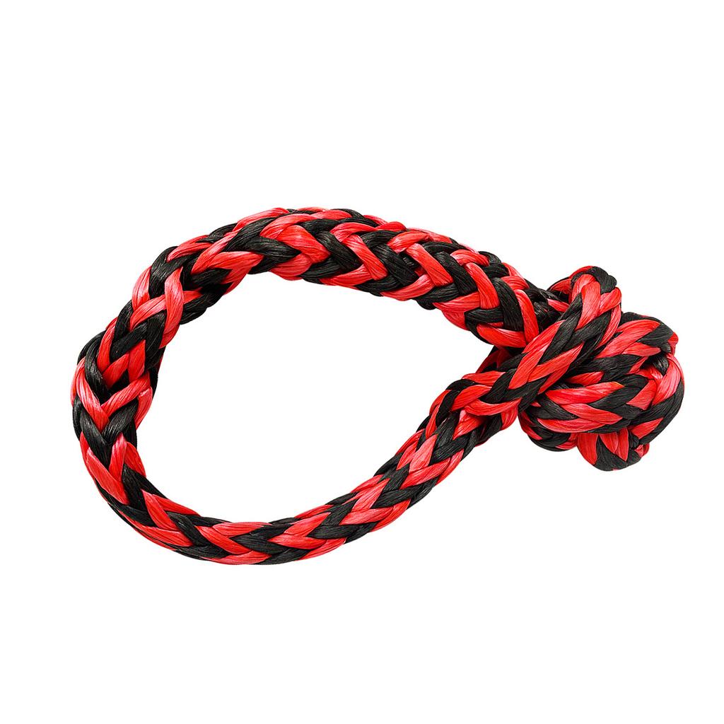 14mm Color-Mixed UHMWPE Soft Shackle 20 Tons Breaking Force Emergency Towing Strap for Car Rescue