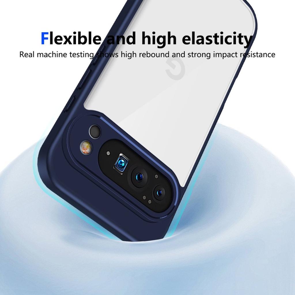 Clear Soft Frame Phone Case for Google Pixel 10 9 Pro XL 9A Shockproof Protective Cover Tranparent Hard Acrylic Back Shell Funda