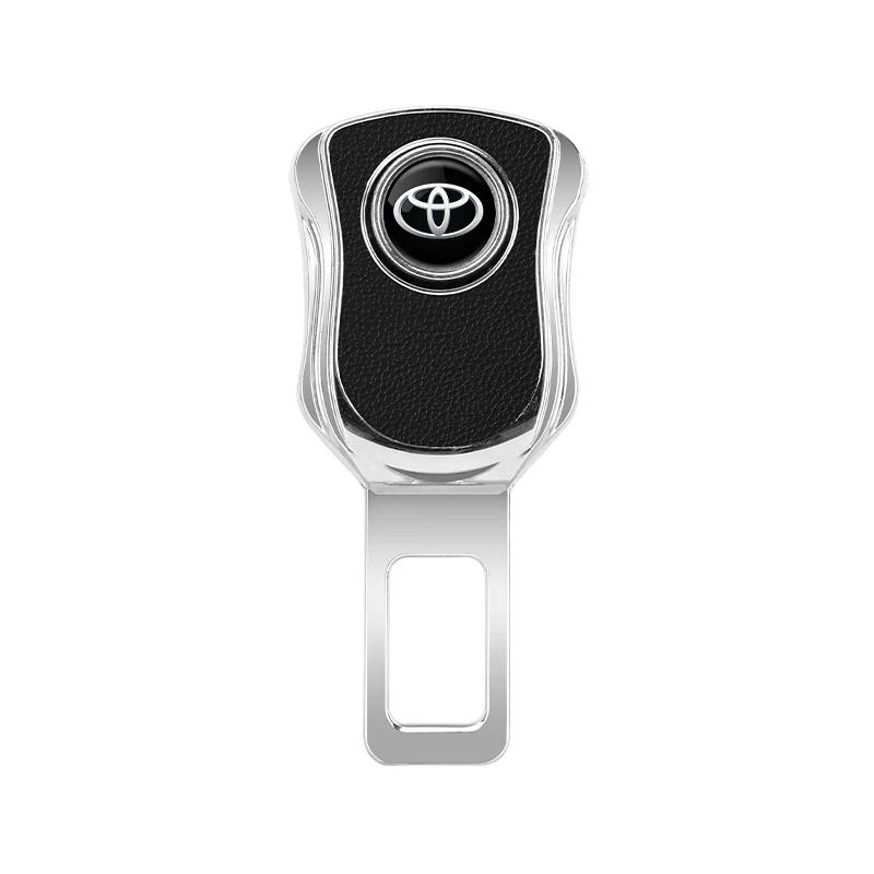 

Car logo stickers Seat Belt Extender Clasp Insert Plug Clip For Toyota Corolla Camry RAV4 Yaris C-HR Avensis Auris