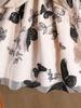 Spring/Summer 2026 Girls' Ruffle Sleeve Knit Pullover Dress for Small and Medium Children