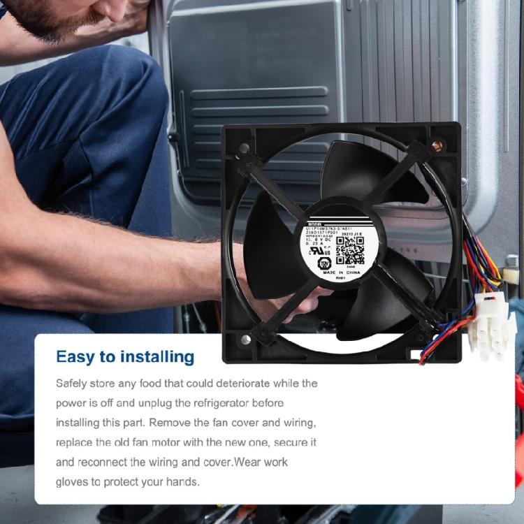 Quiet Operation Refrigerator Fan Motor Replacement Suitable for Multiple Appliances Improved Cooling Performances