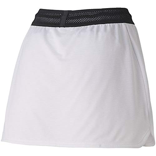 Mizuno Women's Tennis/Badminton Skirt, 72MB1201, Moisture-Wicking, Quick-Drying, White, Size S