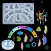 Feather Fengling Silica Gel Mold Casting Crystal Line Jewelry Craft Wall Decoration Pendant Interior Decoration Tool Home