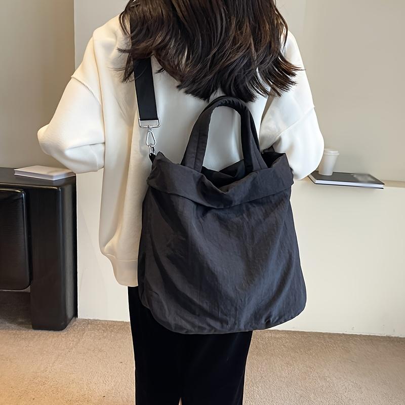 Women'S Stylish Casual Large-Capacity Nylon Shoulder Bag, Lightweight Crossbody Bag fShopping And Travel Handbag.