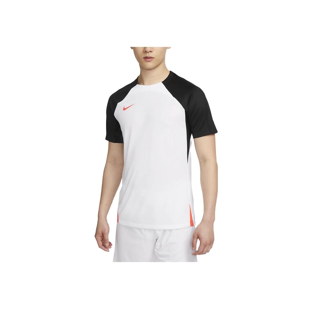 Nike Color Block Pattern Printed Crew Neck Short Sleeve T-Shirt Men Tops White DV9238-101