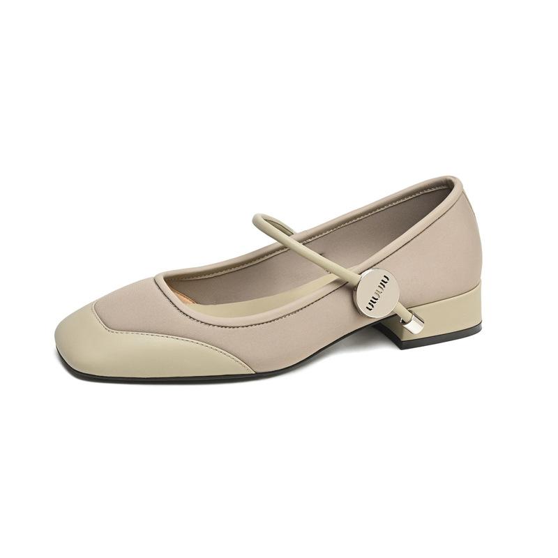 Haute Couture Version of Big-name Women's Shoes 2025 Spring New Leather Flat Mary Jane Small Leather Shoes