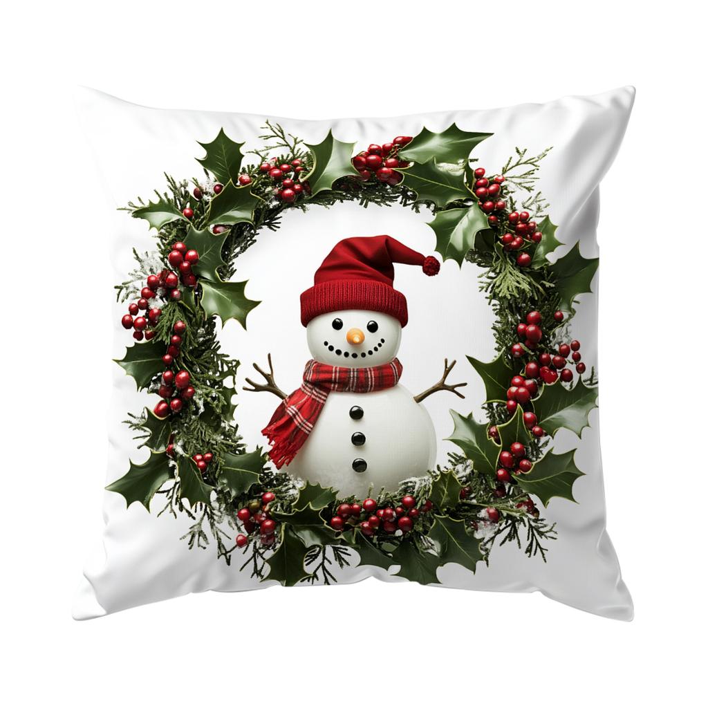45X45Cm Christmas Theme Pillowcase Bedroom Sofa Cushion Cover 100% Polyester Living Room Cushion Pillowcase Home Decor