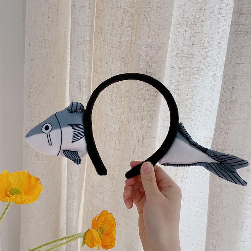 Adorable Cartoon Fish & Carrot Baby Headband Set - Cute Hair Clips & Accessories for Photos & Washing