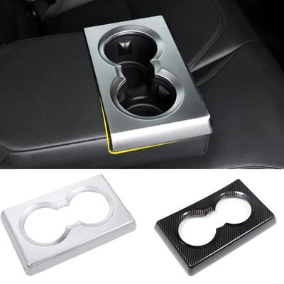 Car Styling Rear Drain Cup Holder Decorative Frame Sticker Fit For Alfa Romeo Giulia 2017 Auto Interior Accessories