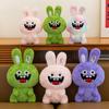 Peluche di Coniglio Divertente Morbido Peloso Bambola Ripiena di Coniglio con Denti Grandi Regalo di Compleanno Perfetto per Bambini Bambine e Decorazione per la Casa