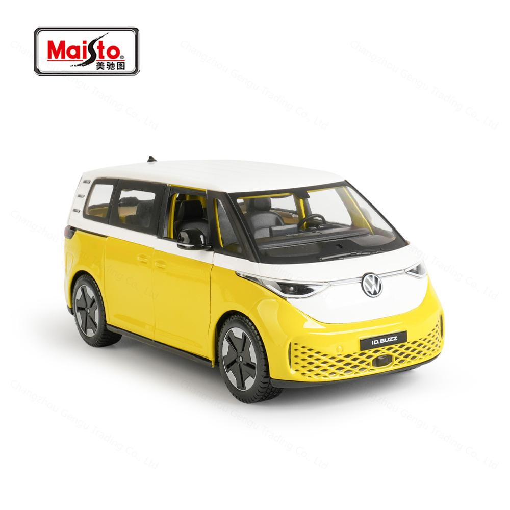 

Maisto 1:24 2023 Volkswagen ID.Buzz Static Die Cast Vehicles Collectible Model Car Toys жёлтый