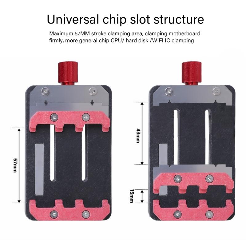 Advanced Circuit Board Holder Metal Clamp for PCB Repair, Technical Workshops and Laboratory, Motherboard Holding Tool