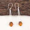Citrine Stone 925 Silver Mothers Day Dangling Daughter Gift New Earrings Jewelry EE-136-5