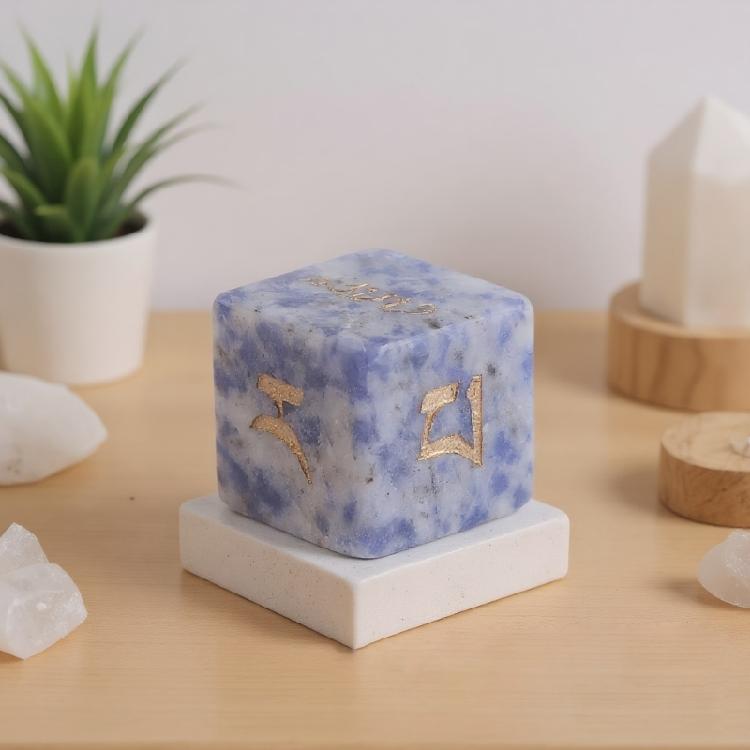 Natural Crystal 6 Sided Round Corner Dices Mult Sided Table Game Dices Math Counting Teaching Tool Mahjong Accessories