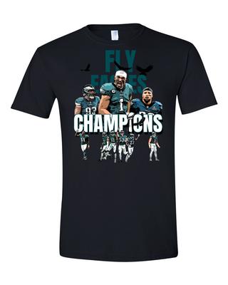 Nuova Grafica - Campioni Philadelphia Eagles, Magliette a Maniche Corte Super Bowl LIX!!