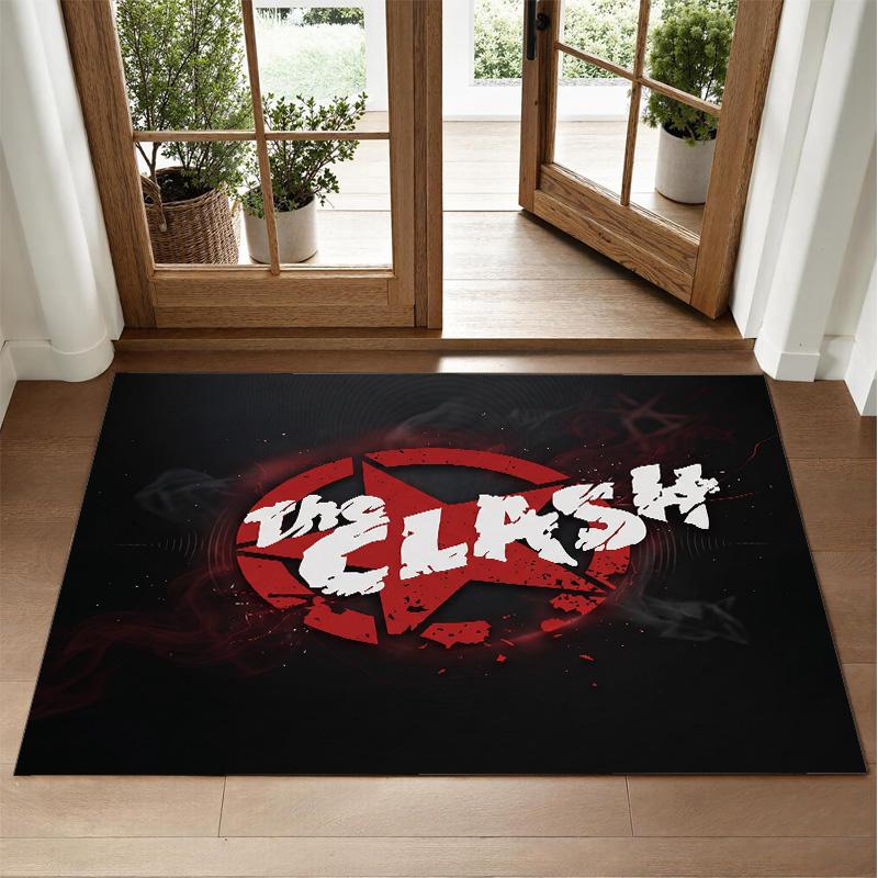 The Clash Design Crystal Velvet Rug Soft Decorative Mat for Bedroom Entrance