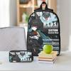 ZZZ Deadly Assault Ellen Nicole Miyabi merch Backpack Set for Boy Girl Zenless Zone Zero Pen Bags Bookbag Sets with Lunch Box