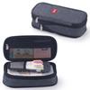 Macaron Colorblock Large Capacity Art Student Pencil Case - Double Layer Oxford Cloth Paintbrush Storage Bag