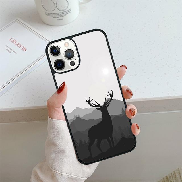 STUNNING DEER Animal Phone Case For iPhone 17 Air 14 15 16 13 12 Cover For Apple 14 15 16 Pro Max Plus Coque