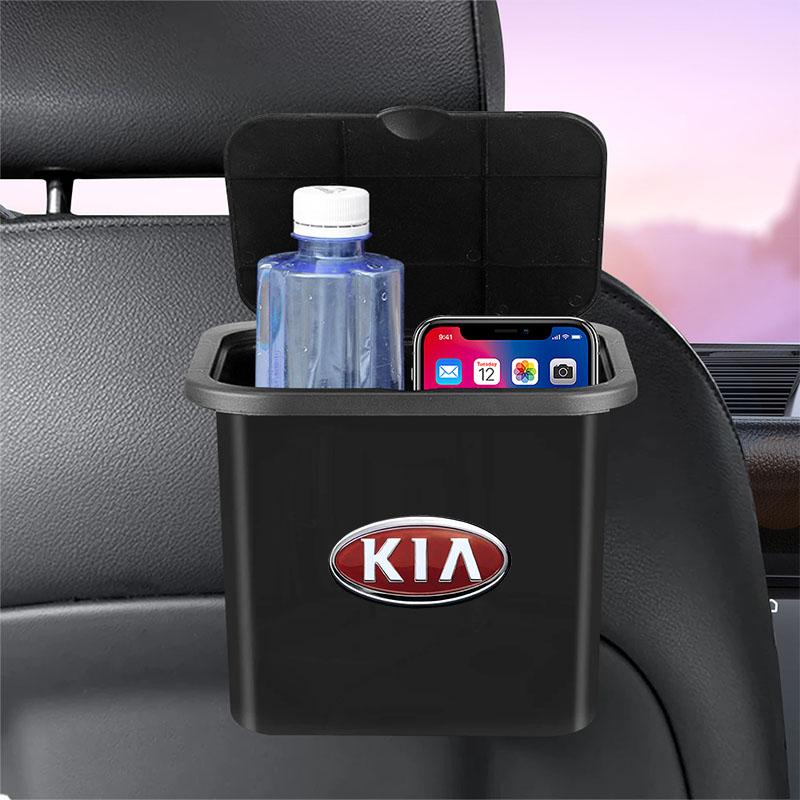 Car Hanging Trash Bin Seat Back Storage Box Phone Holder Hook For KIA Sportage Ceed Rio 3 Picanto Proceed Gt Stinger 4 K7
