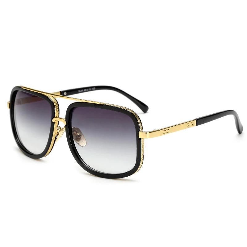Ochelari de Soare Noi la Modă cu Ramă Mare Bărbați Pătrați Metal Ochelari de Soare Femei Retro Ochelari de Soare Vintage Calitate Înaltă Gafas Oculos De Sol