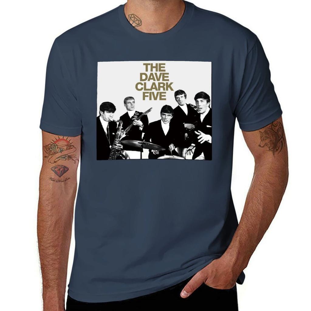 the Dave Clark Five TShirt Basic Solid Color Casual Tee Shirt
