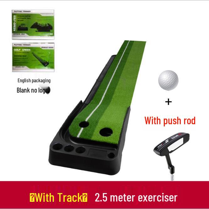 Indoor Ball Return Golf Putting Practice Set with Baffle - Portable and Popular