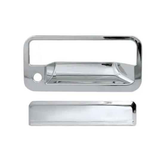 Chrome Tailgate Door Handle Cover with Keyhole for 1992-1999 Chevy Tahoe C/K 1500/2500 Suburban GMC Yukon