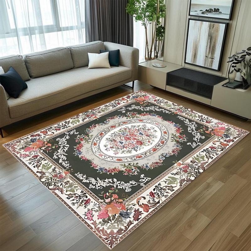 Persian Vintage Carpet Mat Rug Home Decoration Living Room Bedroom Floor Decor Traditional Pattern Non Slip Rugs Bedroom Carpet