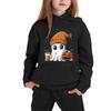 Kids Hoodie with Halloween Print - Long Sleeve Pullover Sweatshirt for Boys and Girls