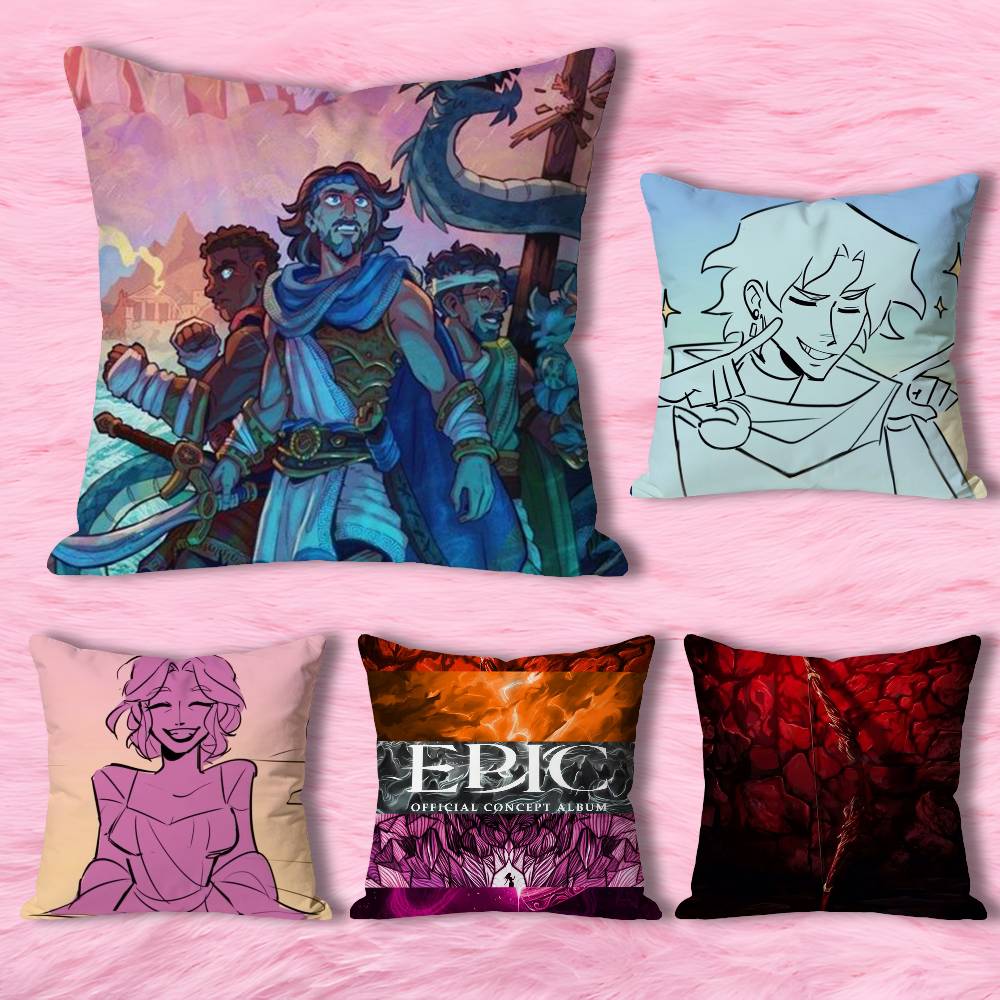 E-Epic The Musicals Anime Celebryta Towar Uniwersalny Nadrukowana Poszewka na Poduszkę Sofa Samochód Biuro Pokój Dekoracja Ochrona